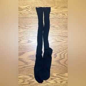 Elegant Black Knee-High Socks